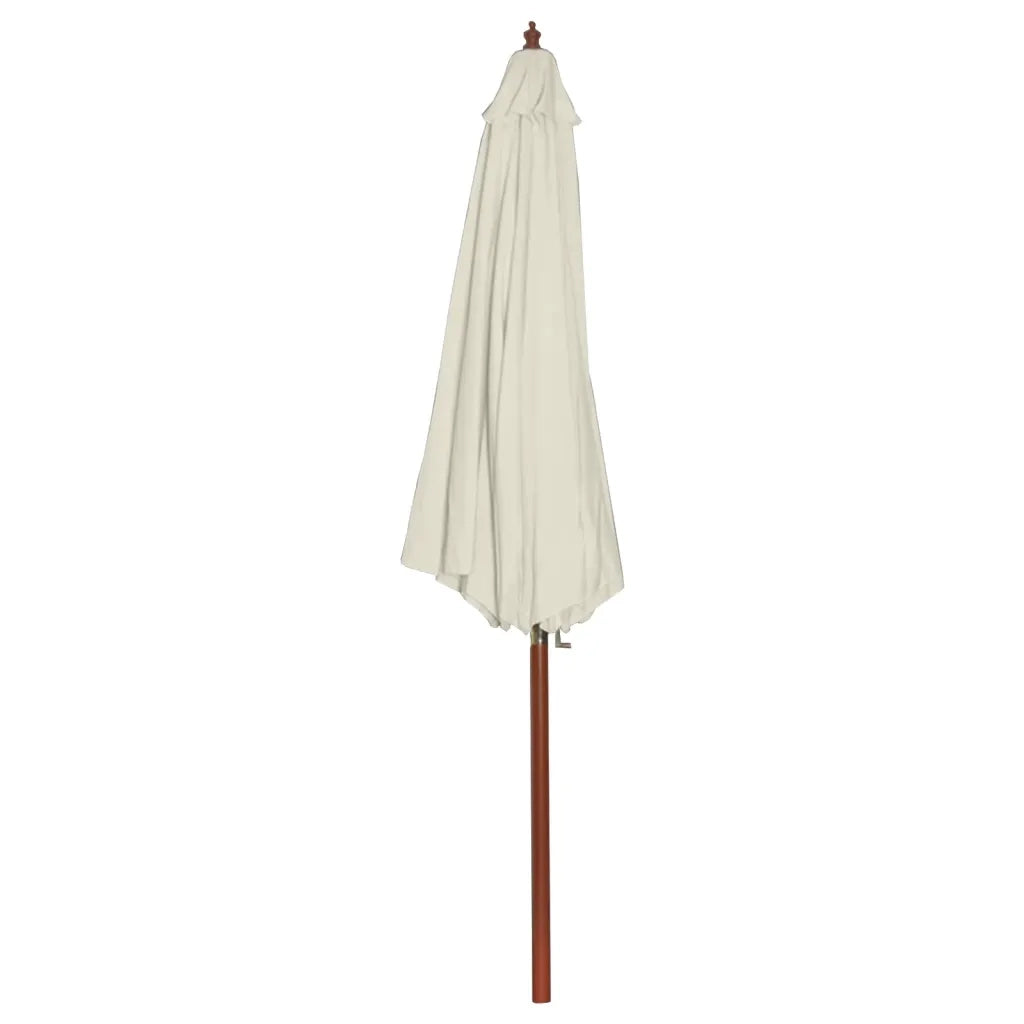 Ombrellone-Ombrello da giardino 300x258 cm Bianco Sabbia
