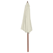 Ombrellone-Ombrello da giardino 300x258 cm Bianco Sabbia