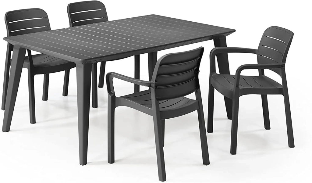 Sedia Tisara con Braccioli Keter Pp Nero H 58 x 53 cm 83 cm