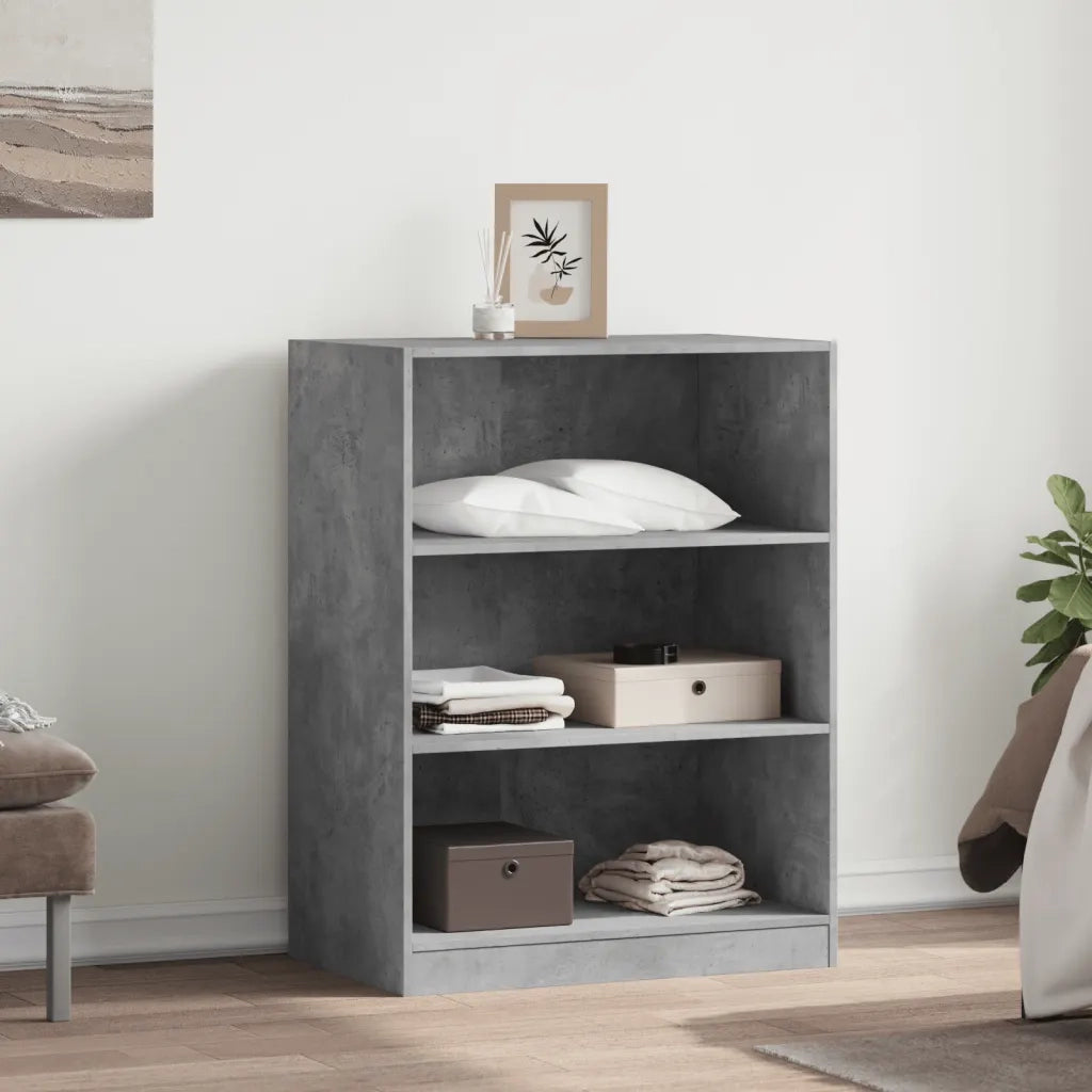 Armadio Grigio Cemento 77x48x102 cm in Legno Multistrato CFW3253535