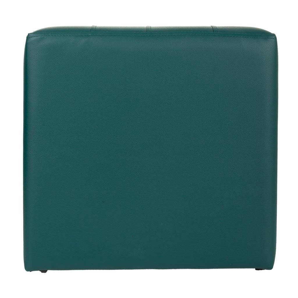 Sgabello imbottito verde 40x40x38h