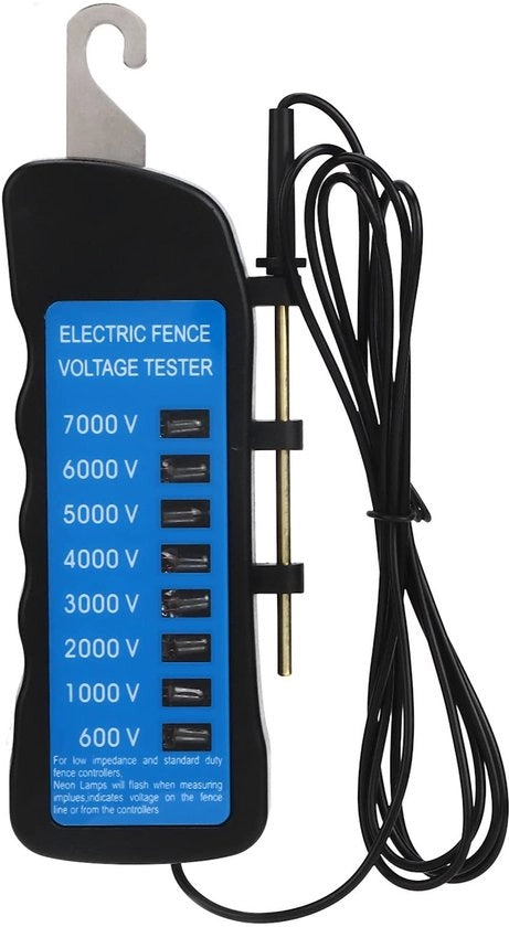 Testatore di recinzioni elettriche - 8 Luce - Testatore di recinzioni idroresistente - 600 a 7000V - Finder di difetti di luce multi - Adatto per aziende agricole - Modello non specificato
