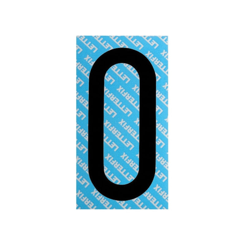 Lettera Adesiva Nera Serie T80 O Letterfix