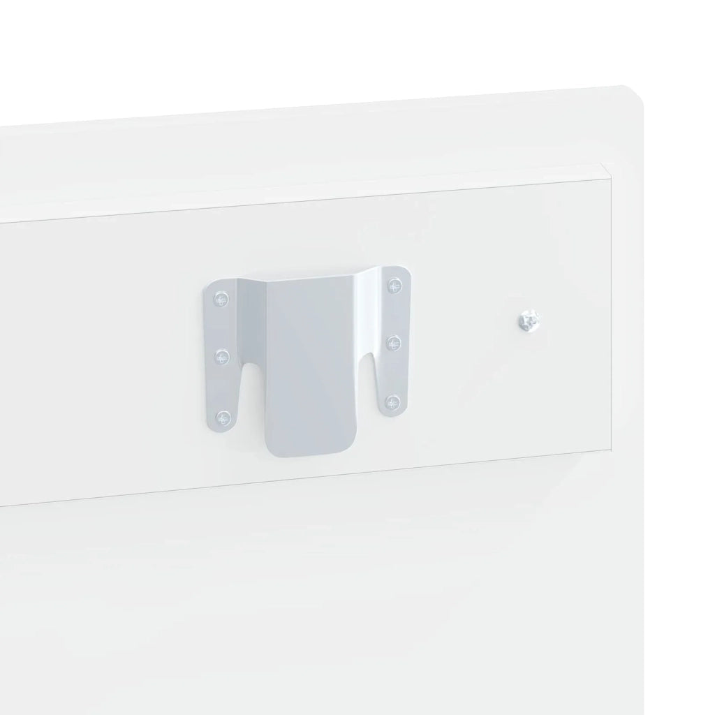 Testiera da Muro EDE Bianco Lucido Legno ingegnerizzato 896069
