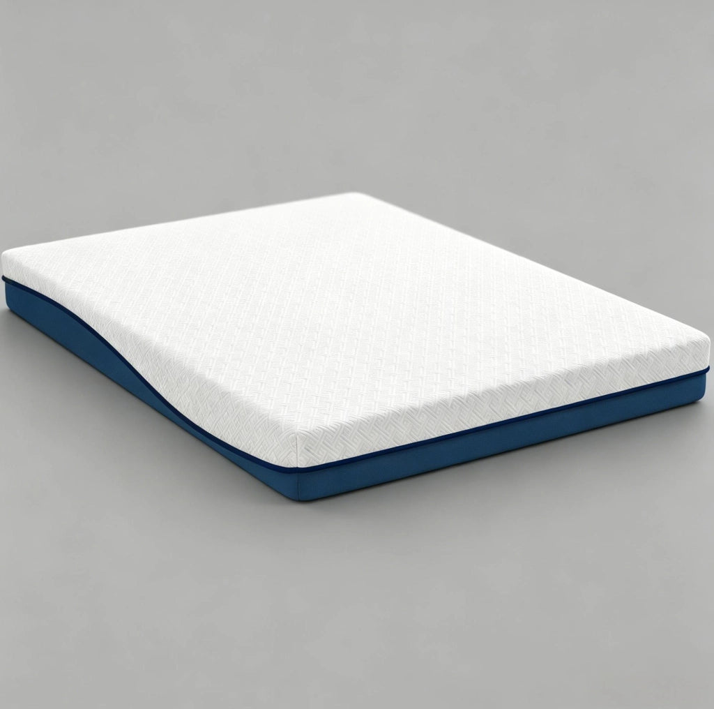 Materasso Memory Foam 140x190 cm con Rivestimento Lavabile e Supporto Medio, Estratto di Tè Verde
