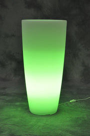 VASO STILO ROUND BRIGHT D 33X70CM LUCE VERDE