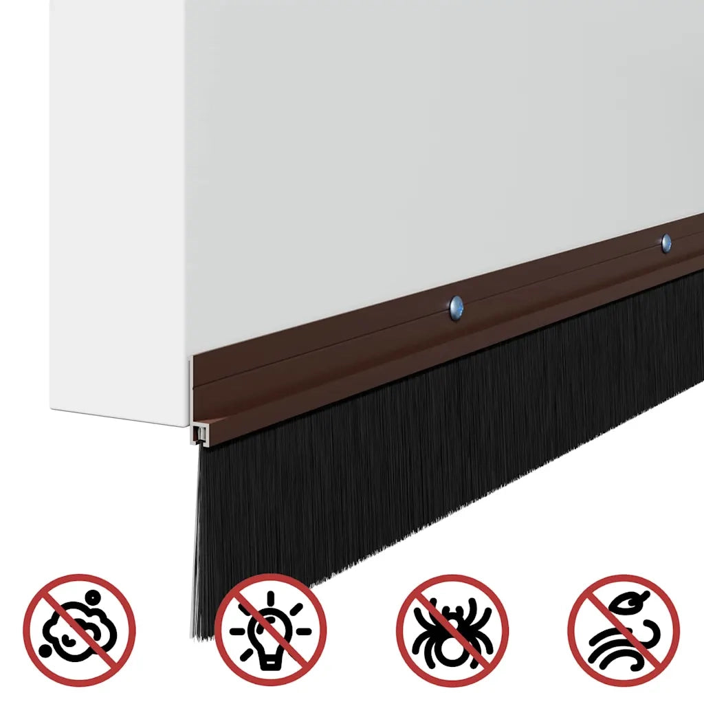 Spazzole per porte a vite 2 pz Marrone 100 cm CFW8206074