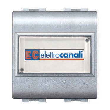 Pulsante life con portanome 16A grigio