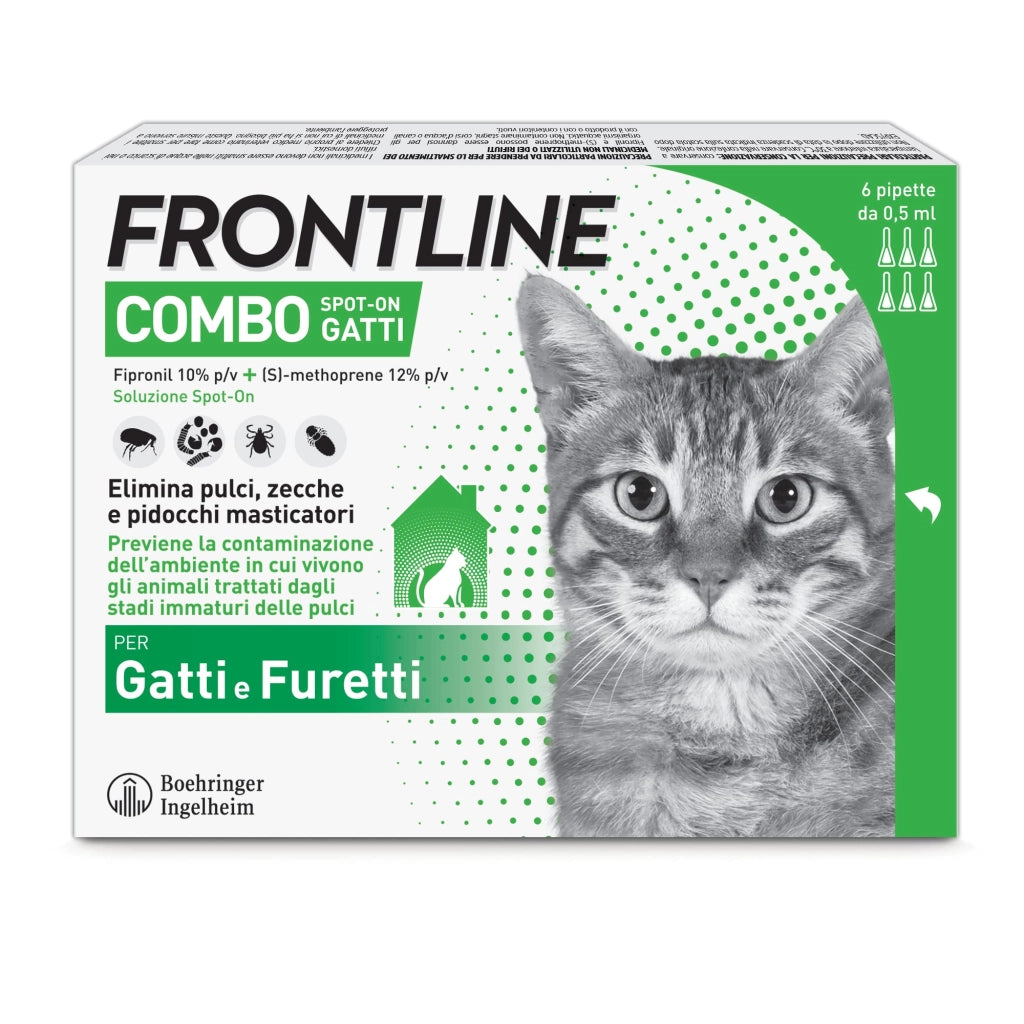 ANTIPARASSITARIO 'COMBO' FRONTLINE gatti e furetti - 1 pipetta - FRONTLINE