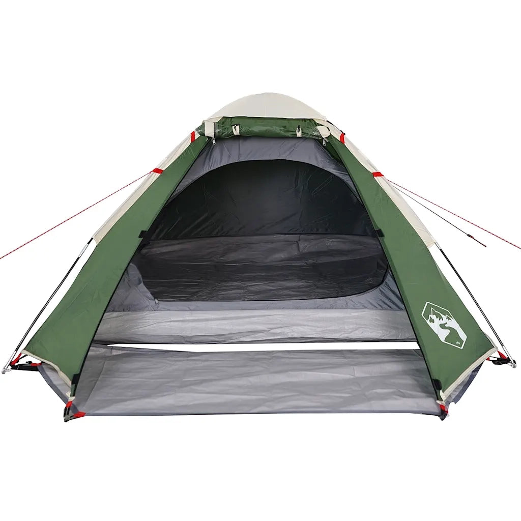 Tenda da Campeggio a Cupola per 4 Persone-Tenda per Escursionismo Verde Impermeabile 971409