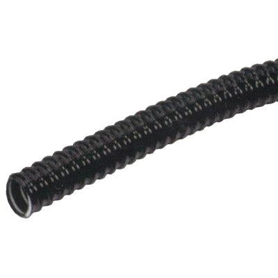 TUBO CORRUGATO + TIRAFILO  PVC NERO MM 25 MT  50
