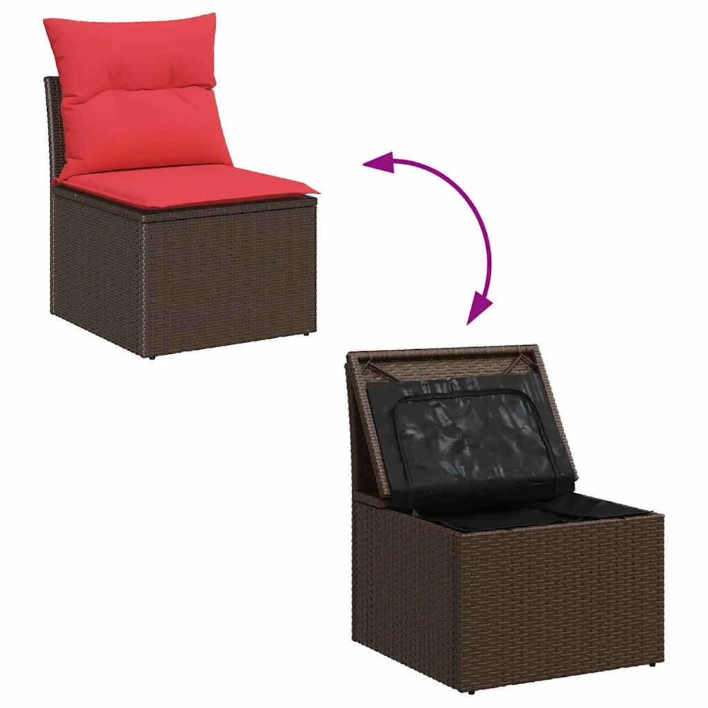Set di divani 4 pz polyrattan 3360695
