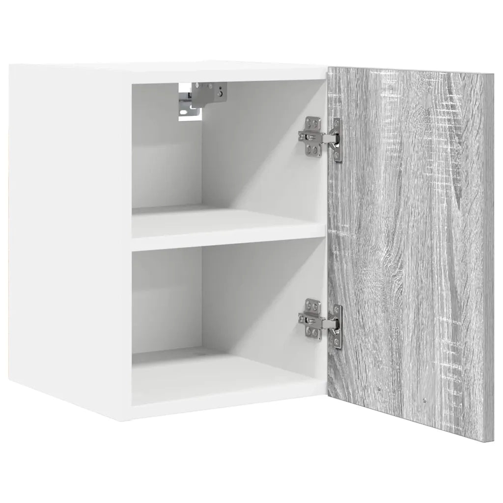 Armadio pensile Grigio Sonoma e Bianco 30 x 31 x 40 cm 884124
