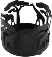 Supporto per candela giraffa - Accessori per la casa retro creativi neri