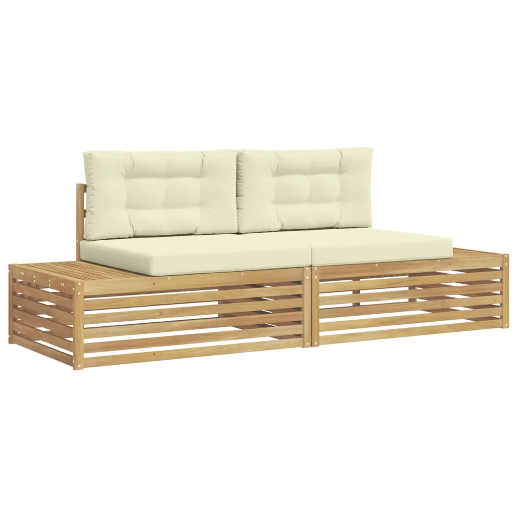 2 pz Set di divani da esterno Bianco 3391105