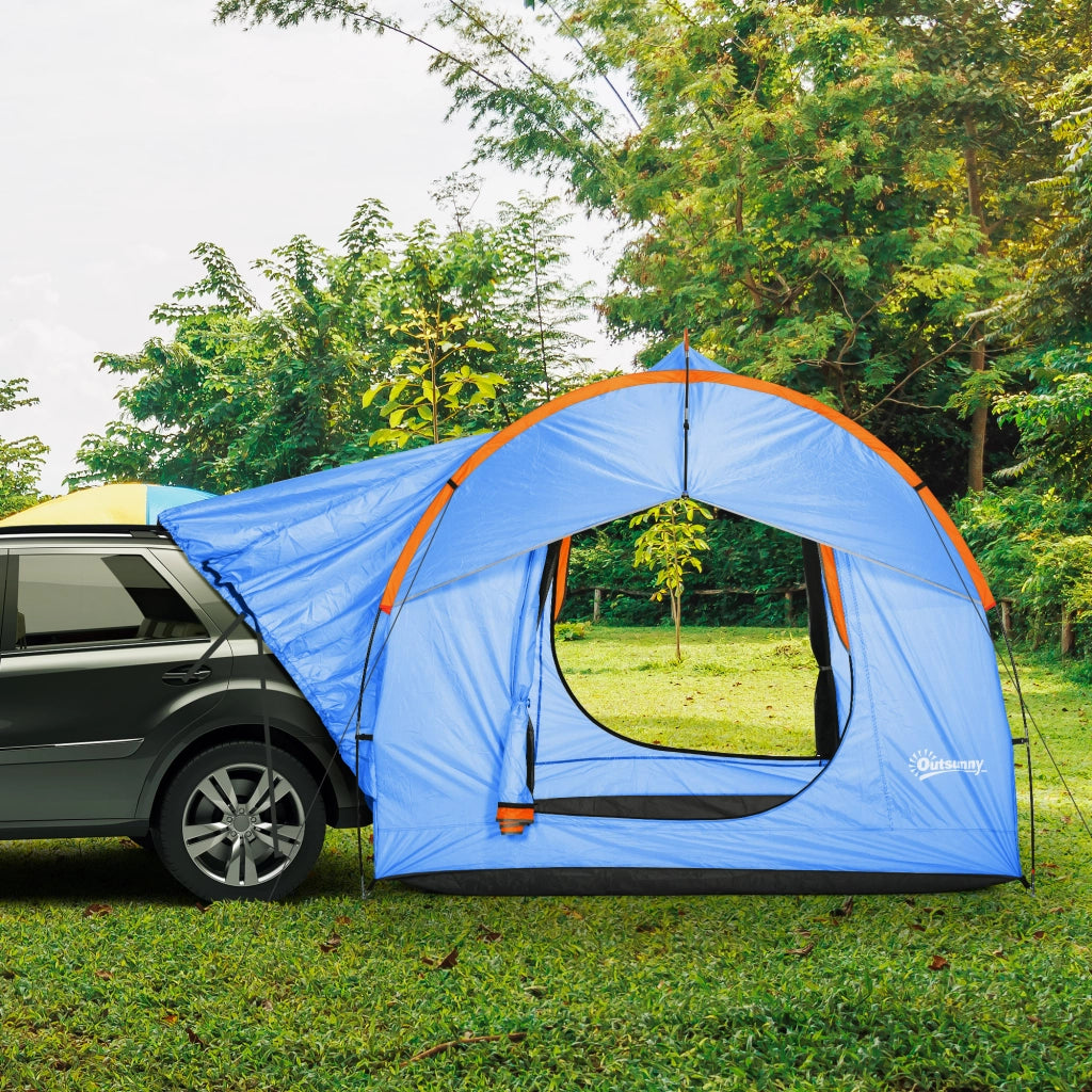 Tenda da campeggio per SUV ¨C Minimal ¨C blu e arancione