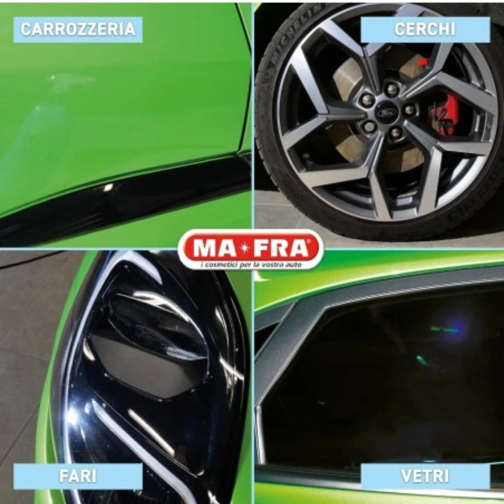 Mafra lava e lucida waterless lavaggio auto a secco completo carrozzeria 750 ml