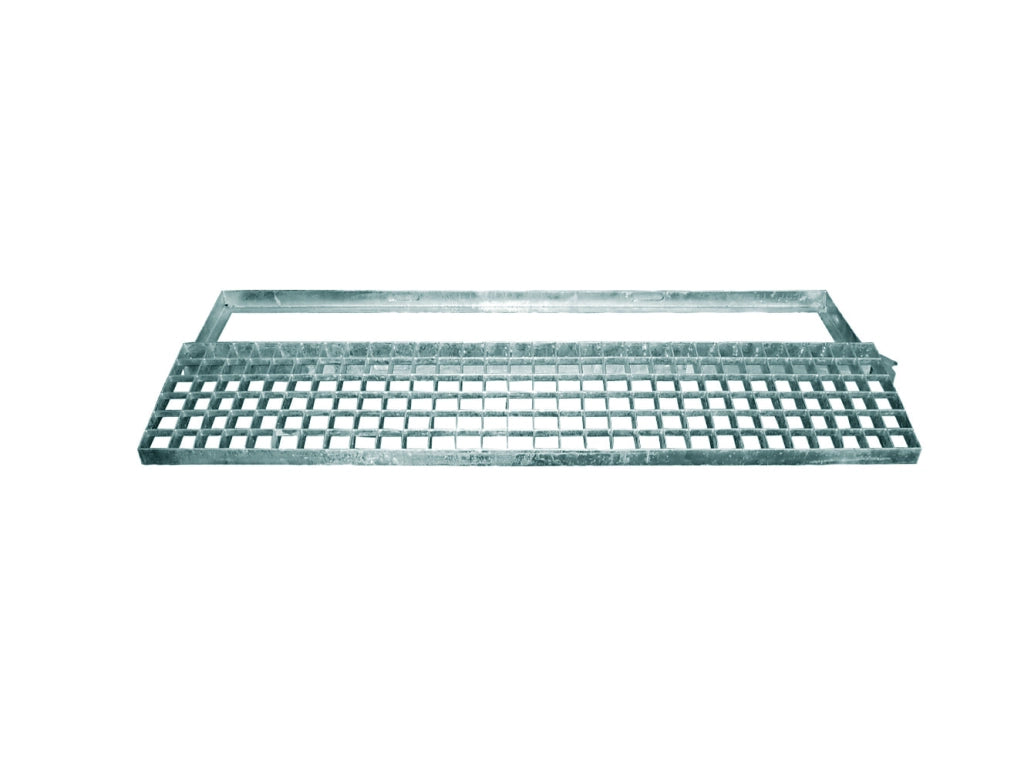 GRIGLIA CON TELAIO RETTANGOLARE 100x25 cm - Carrabile