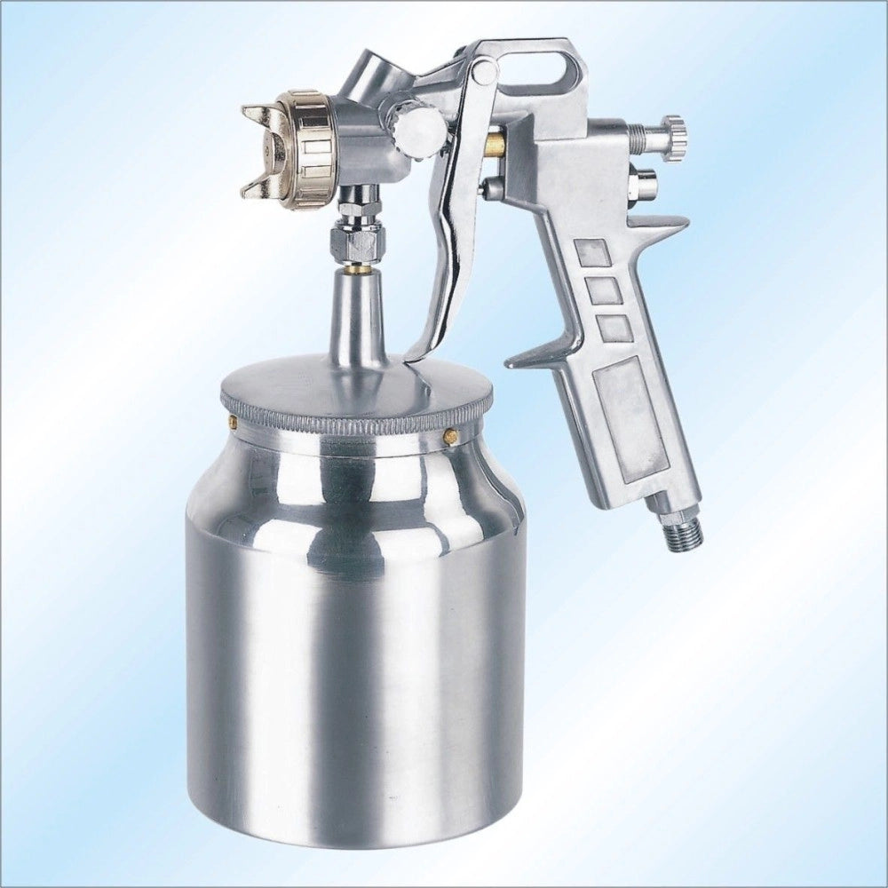 Trade Shop - Pistola Aerografo Ad Aria Spruzzo In Metallo Compressa Serbatoio Per Verniciare -