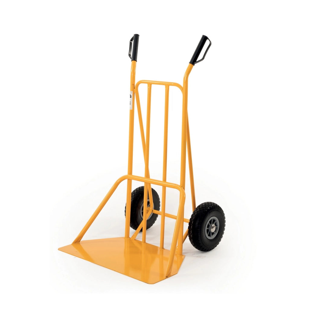 Carrello Portafusti in Acciaio Verniciato – Portata 250 kg – Ruote Piene Anti-Foratura Ø260 mm – Per Fusti Olio e Vasi Industriali