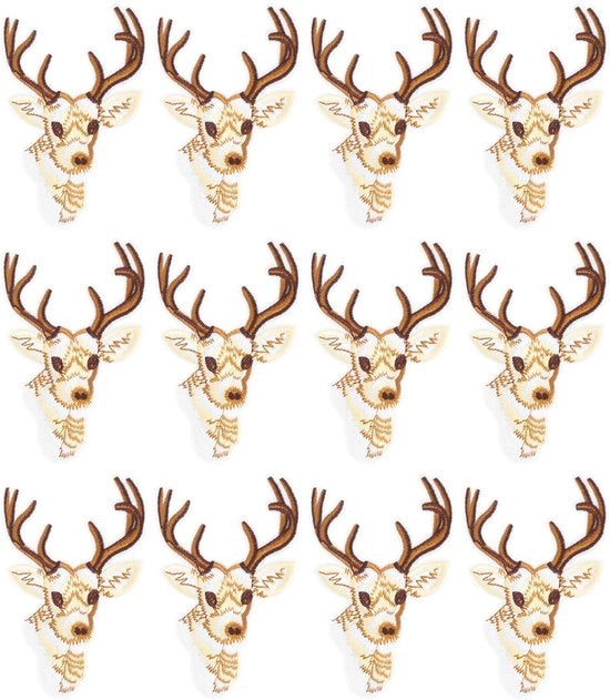 Pannelli applicabili 12 pezzi - Stickers per tessuto - Kit di applicazione DIY - Decorazione per abbigliamento - Riparazione - Materiale ecosostenibile - Pannelli di applicazione