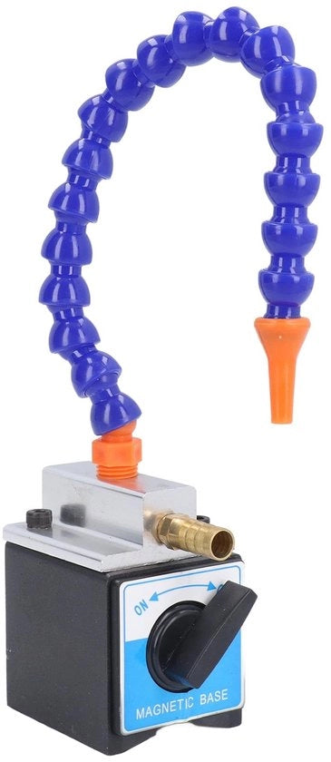 Flessa di raffreddamento magnetica regolabile - Ingresso 1/4 in - Uscita 1/2 in - Seringa flessibile 300 mm - Adatta per apparecchiature di lavorazione - Apparecchiature di calibrazione - Seringa per liquido di raffreddamento
