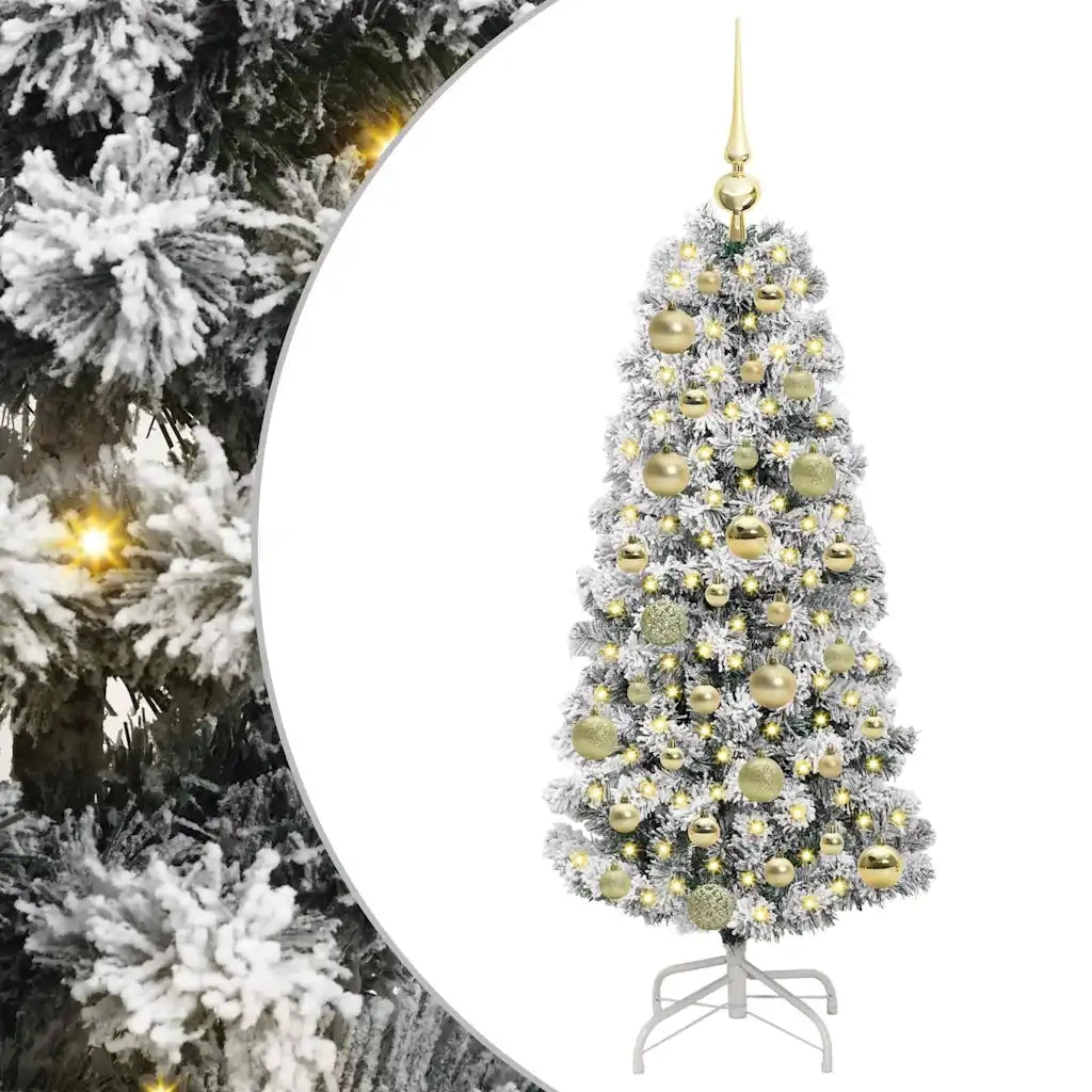 Albero di Natale | Decorazioni natalizie Artificiale con Rami Pieghevoli 120 cm