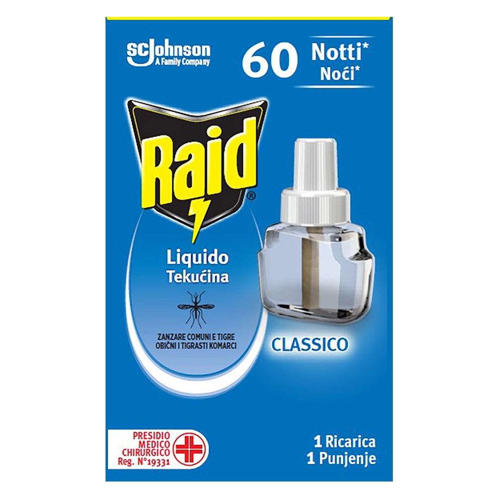 Antizanzare 60 Notti Liquida Raid