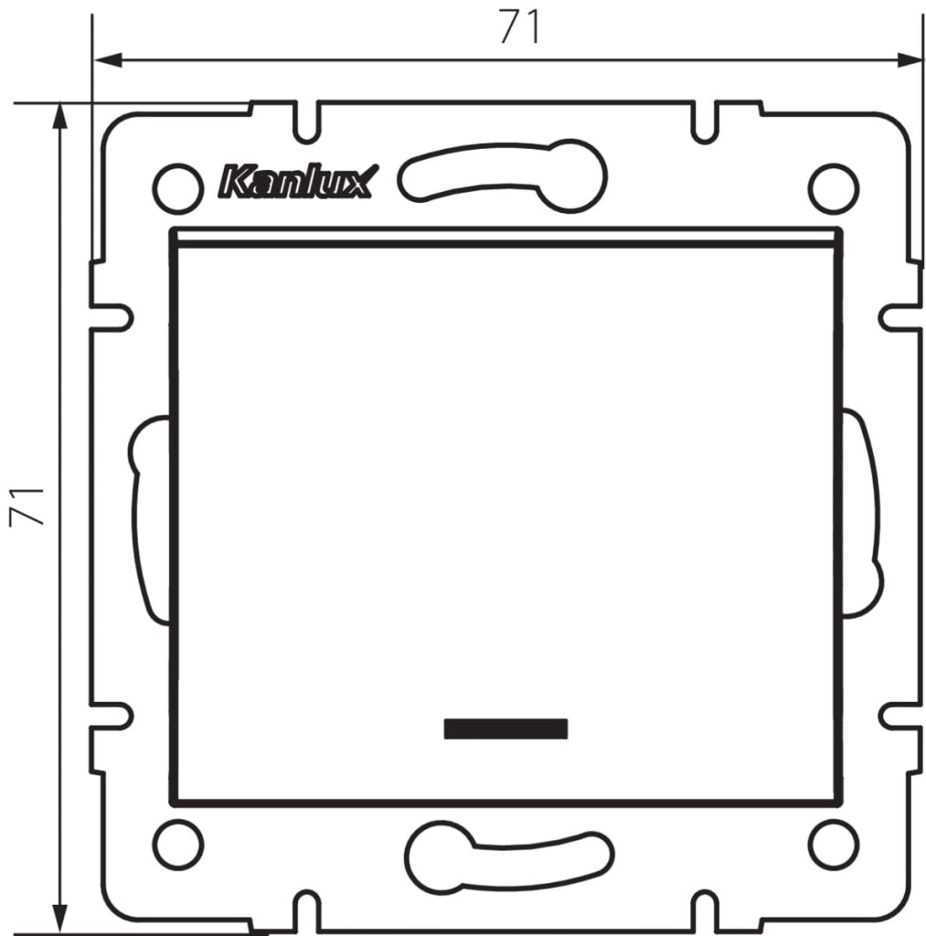 Kanlux LOGI interruttore deviatore LED bianco 25081