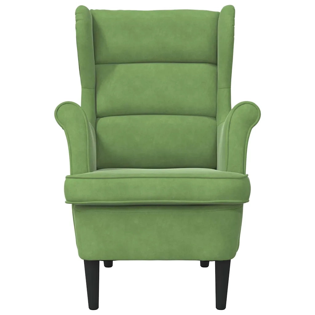Poltrona Verde Chiaro in Velluto 324062
