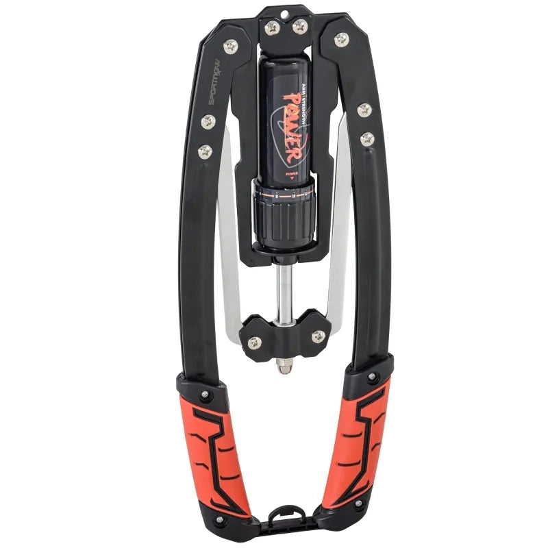 Power Twister Allenatore Braccia Regolabile 10-200kg, Idraulico, 43x16x5 cm, Nero e Rosso