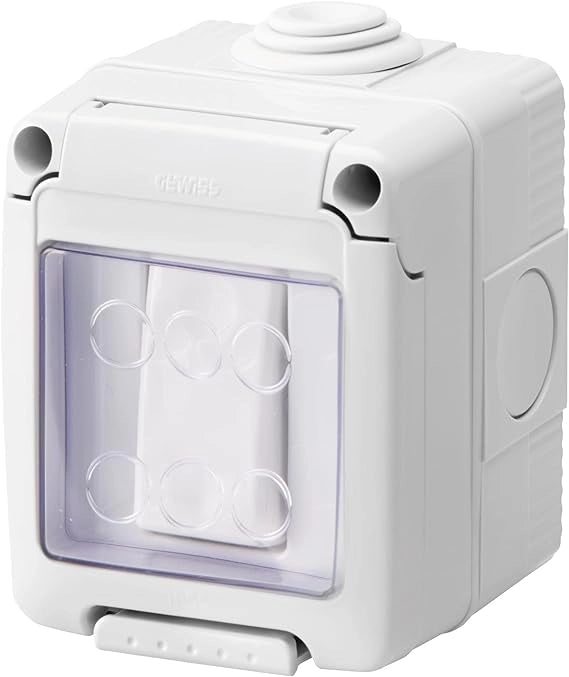 CONTENITORE DA PARETE PER APPARECCHI IP55 'SYSTEM' 2 Posti - GEWISS