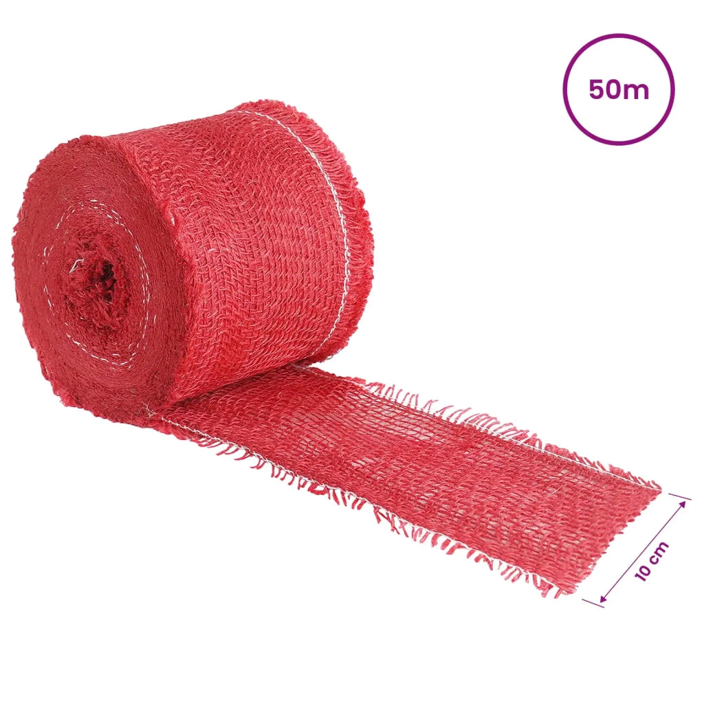Rotolo di Juta 10 x 5000 cm Rosso 42012040