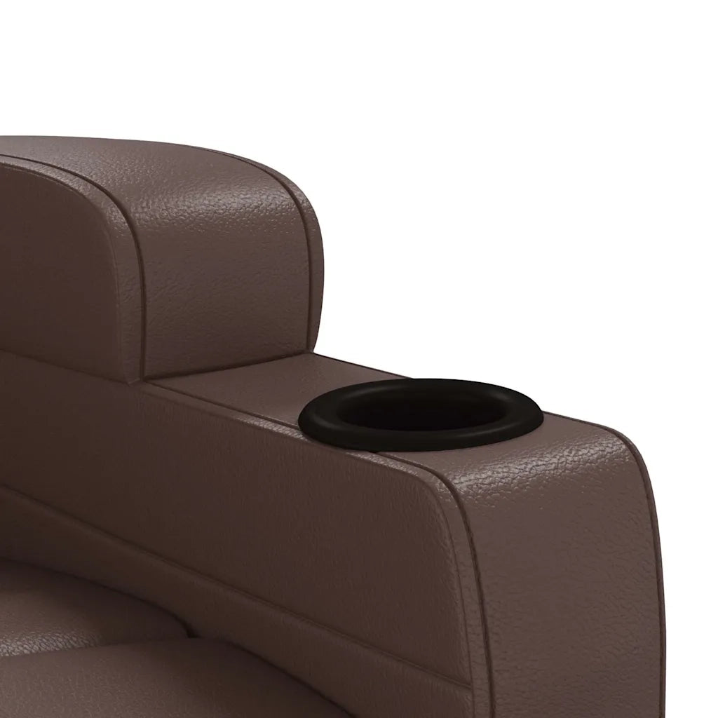 Divano Sedia-Poltrona Massaggiante Marrone in Similpelle 872869