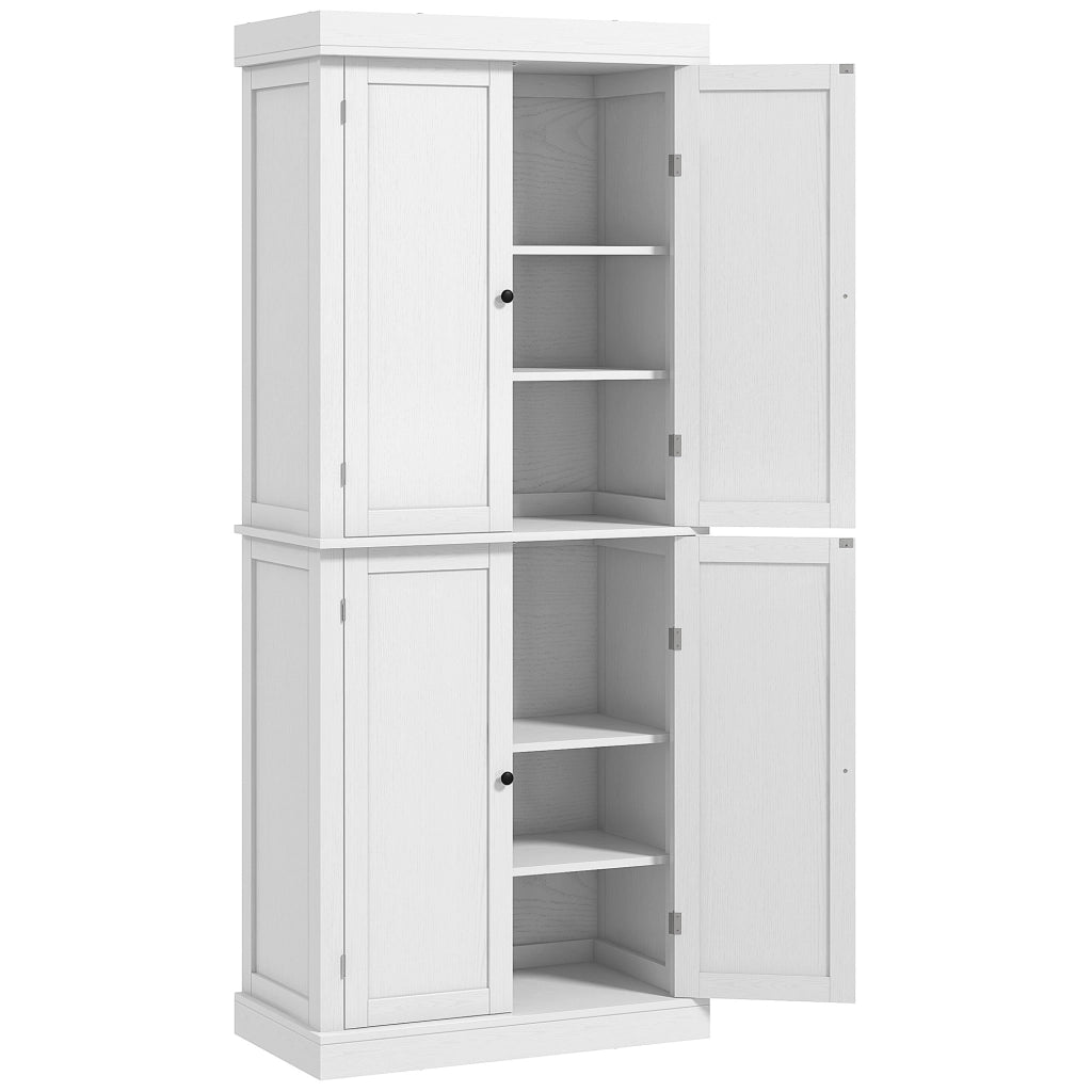 Mobile Cucina Alto con 6 Ripiani ¨C Xylo ¨C Legno Bianco 76x40.5x184cm