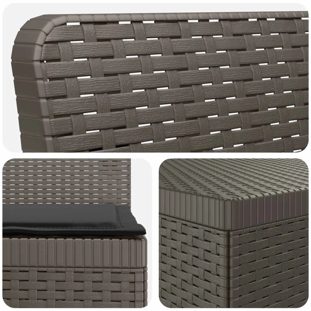 Divano da Giardino 4 Posti con Cuscini Aspetto Rattan PP 3443975