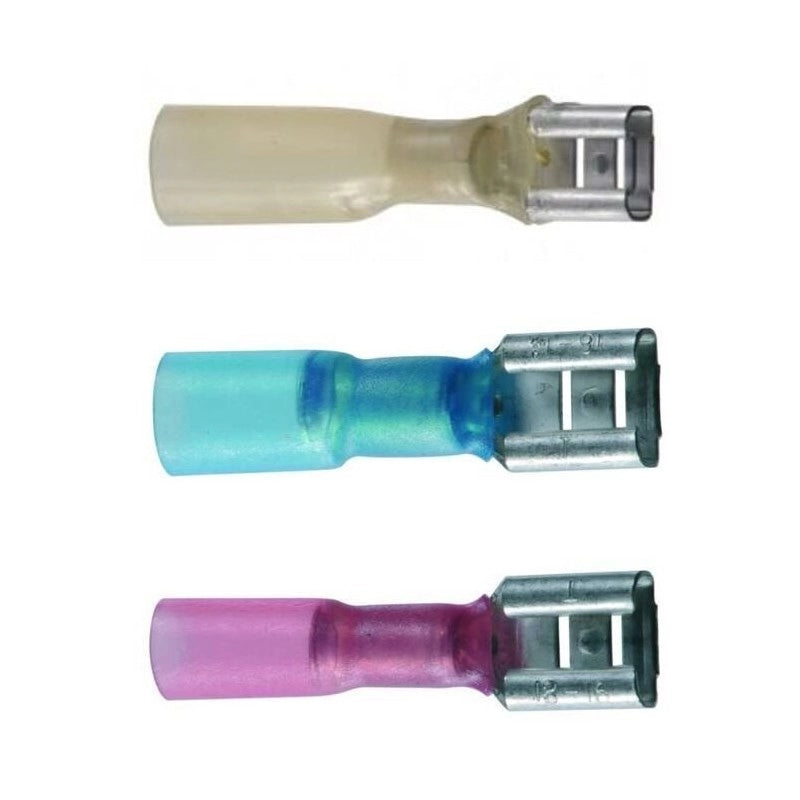 TERMINALE FEMMINA TERMO GIALLO 10PZ