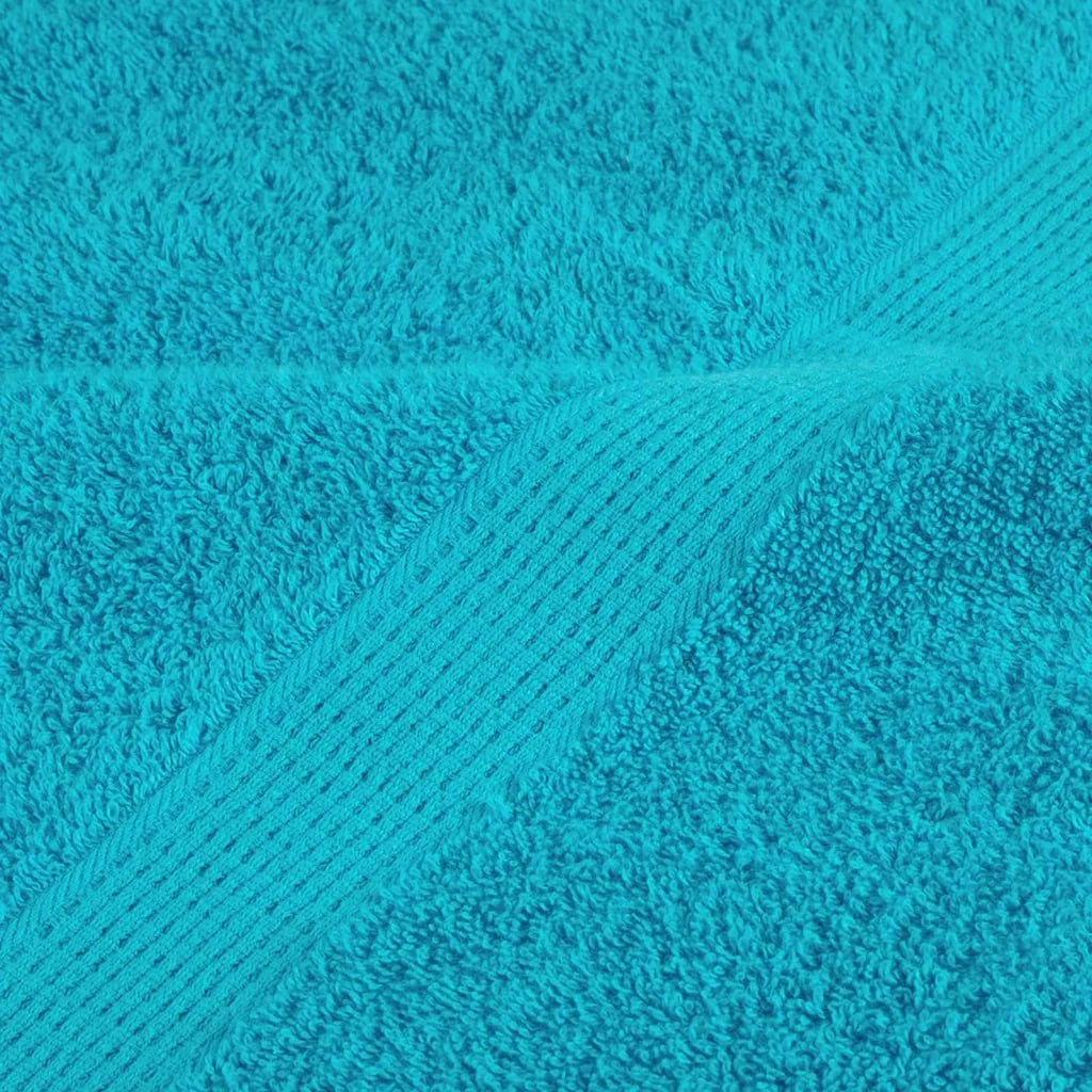 Asciugamano per Ospiti SOLUND 4 pcs Turchese 15 x 21 cm 550 gsm 137441