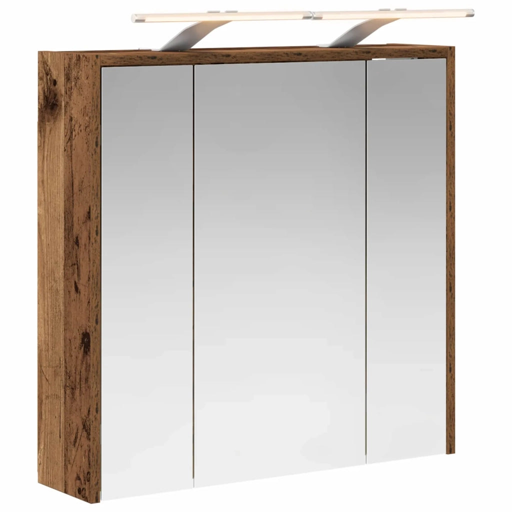 Mobiletto per specchio da bagno Legno vecchio 889165