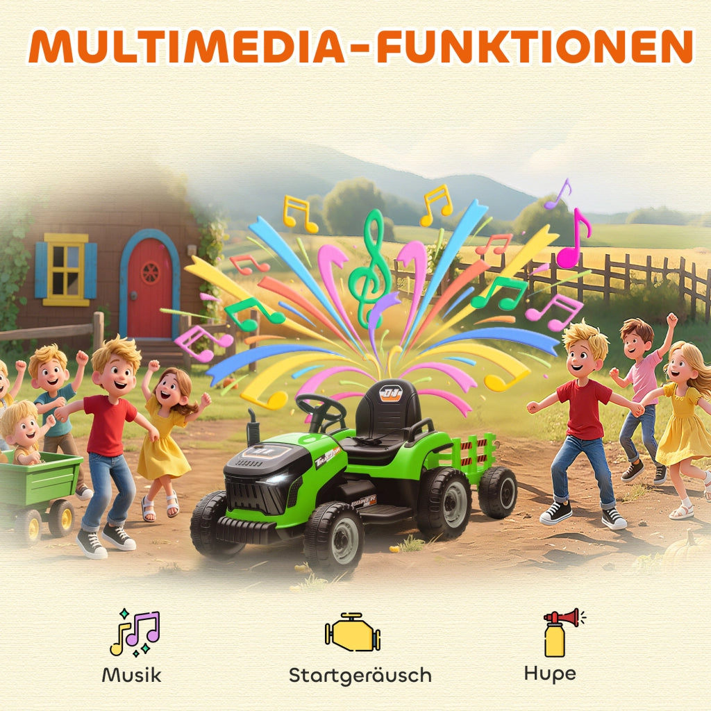 Trattore Elettrico per Bambini ¨C Minimal ¨C Verde