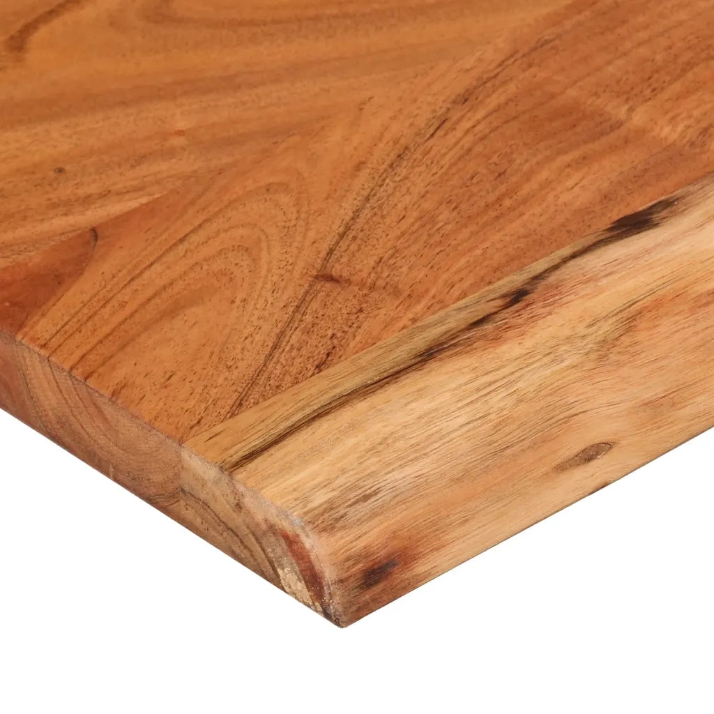 Piano Tavolo | Mensola a Muro 90x30x2,5cm Rettangolare Legno Acacia Bordi Vivi