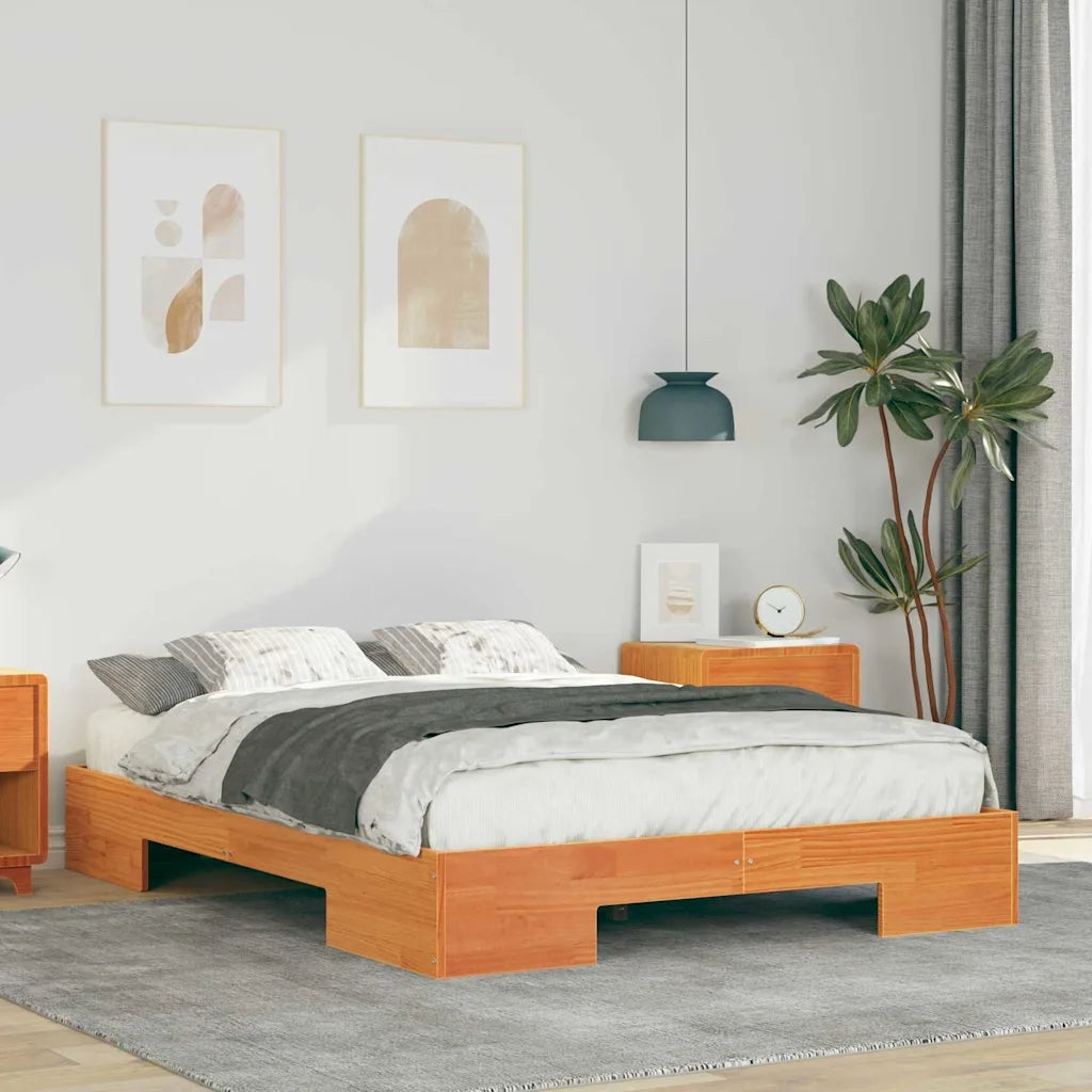Letto matrimoniale | Letto per adulti | Struttura del letto Marrone 120 x 200 cm