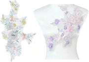 Applicatore per decorare con filo di fiori 3D per abbigliamento da sposa