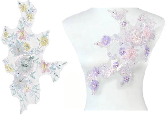 Applicatore per decorare con filo di fiori 3D per abbigliamento da sposa