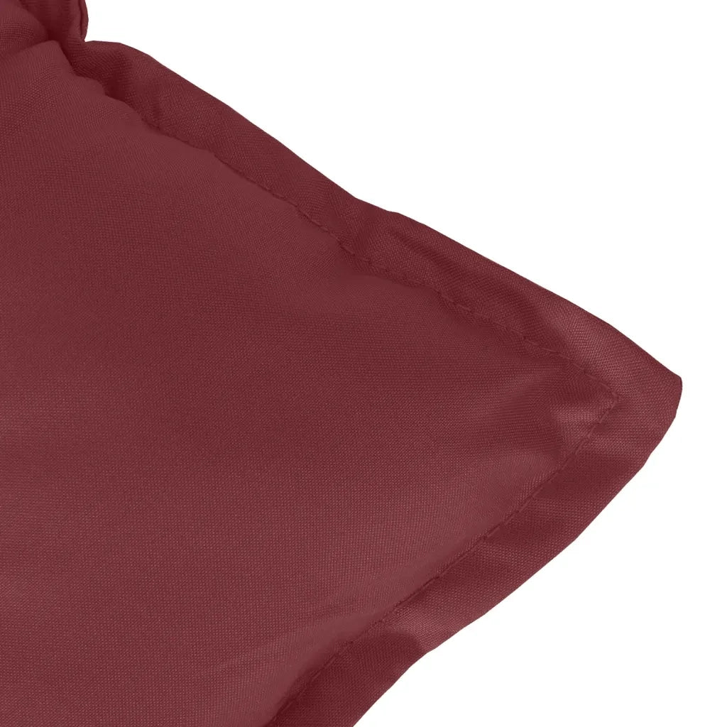 Cuscini Sedia Schiena Alta 2 Rosso Vino M¨¦lange 120x50x7 cm