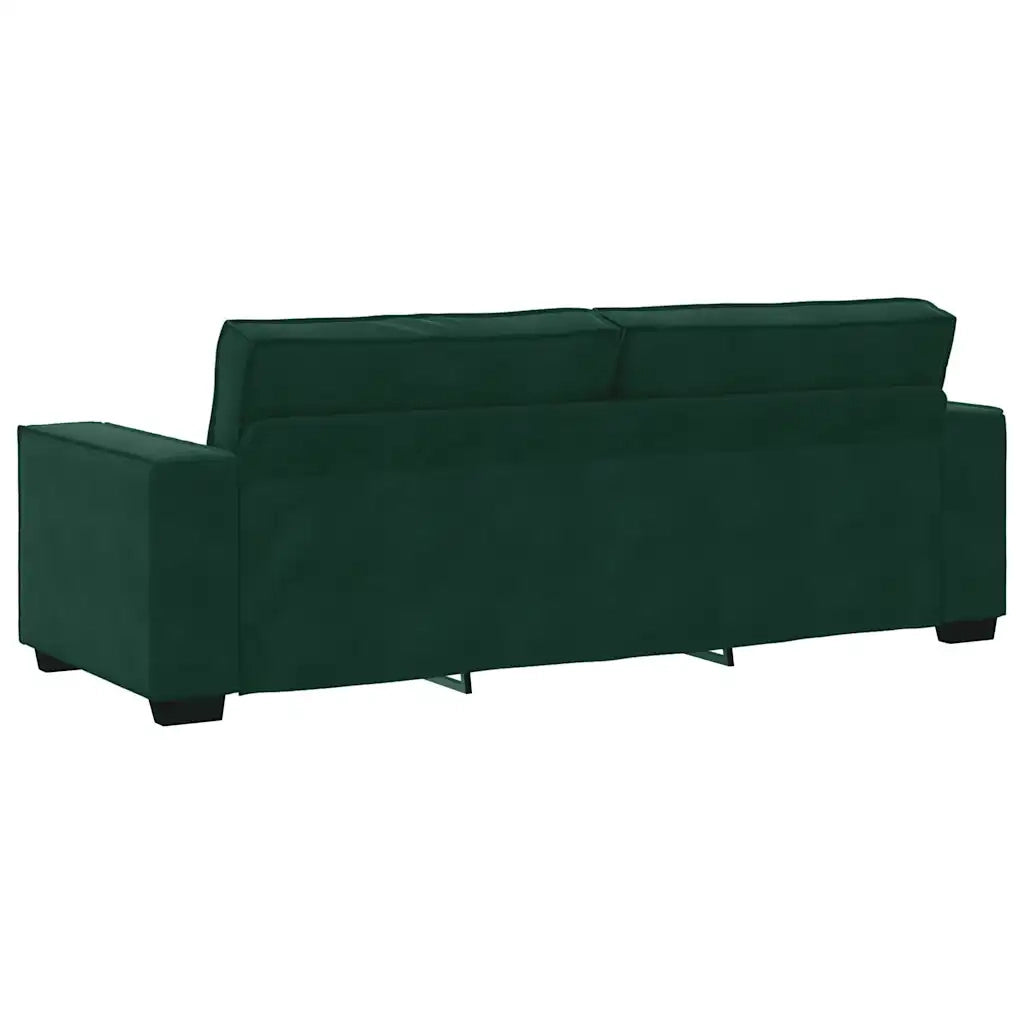 Divano a 3 Posti-Sofa 3 Posti Verde Scuro 180 cm in Velluto 874917