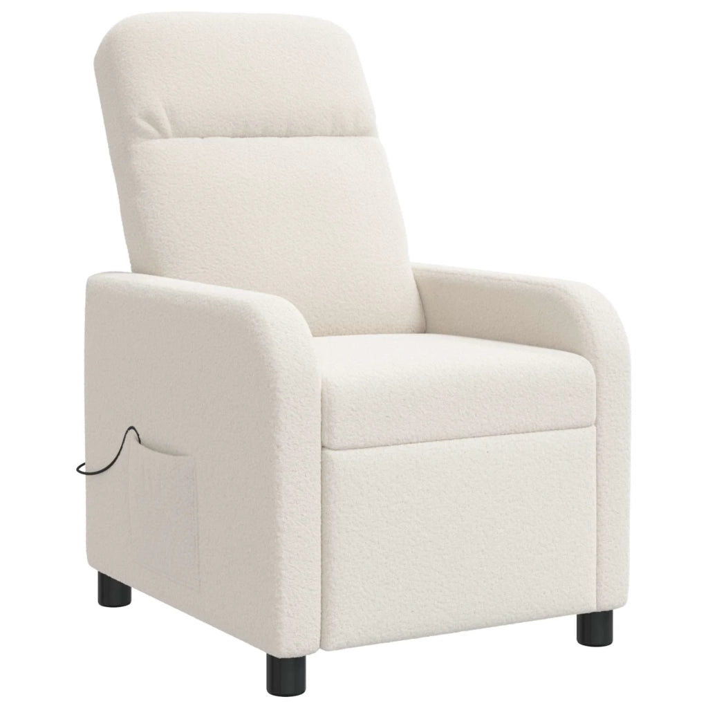 Divano Sedia-Poltrona Massaggiante Crema Boucl¨¦