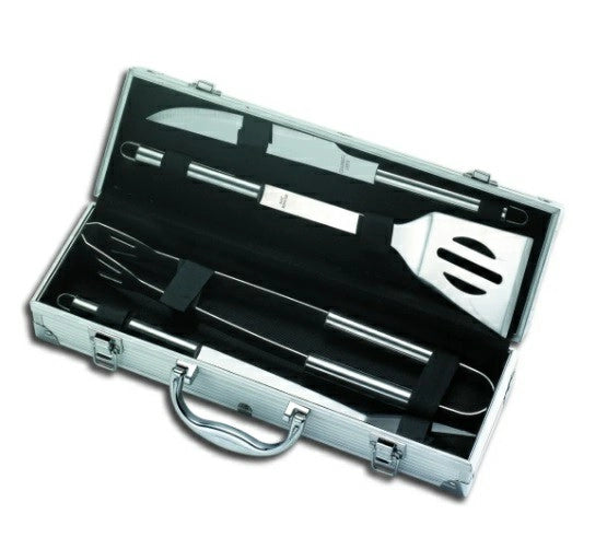 VALIGETTA SET ALLUM.4PZ ACCIAIO INOX - OMPAGRILL