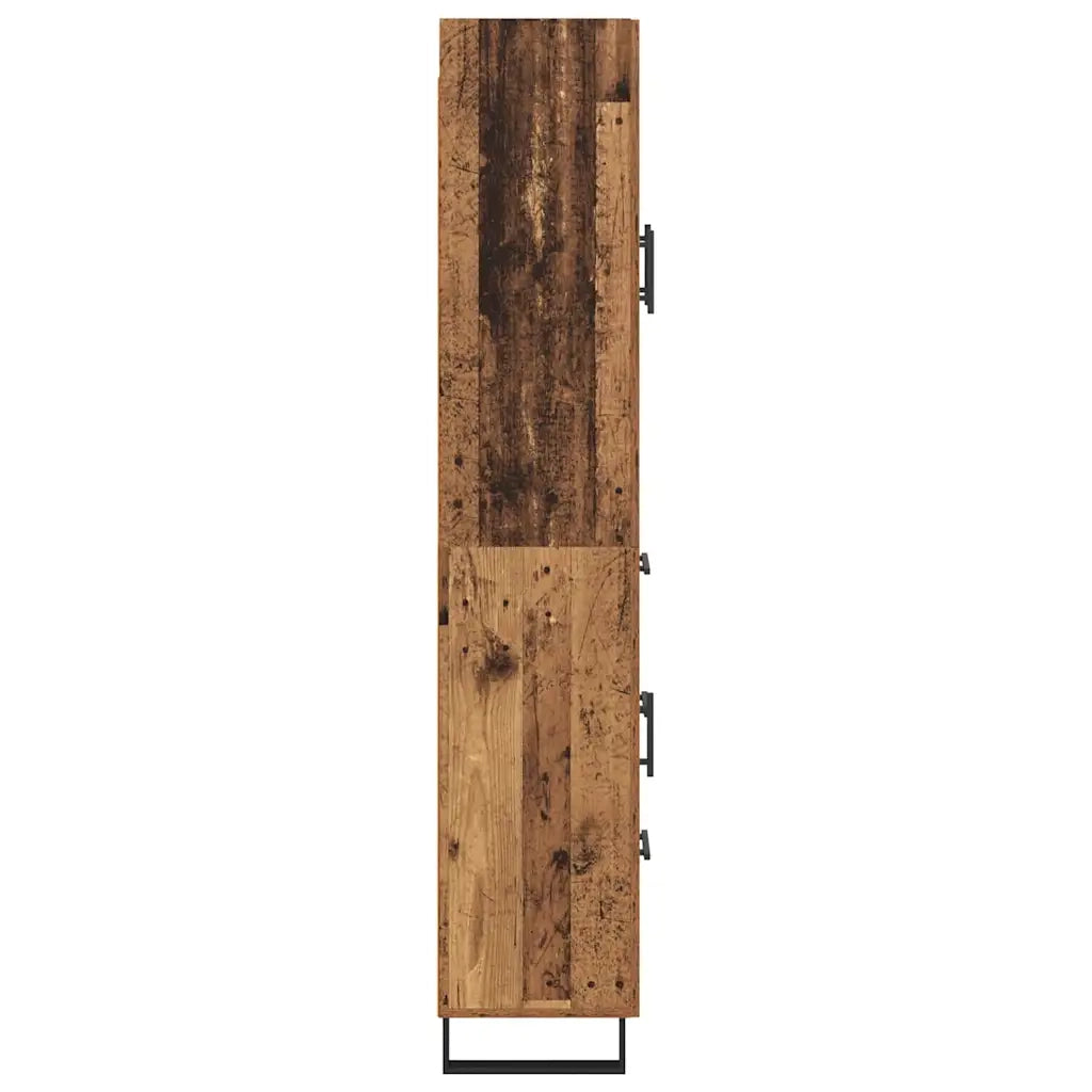 Credenza con cassetto 2 pz | Madia | Buffet da pranzo | Armadio da pranzo Legno vecchio 69,5 x 34 x 180 cm