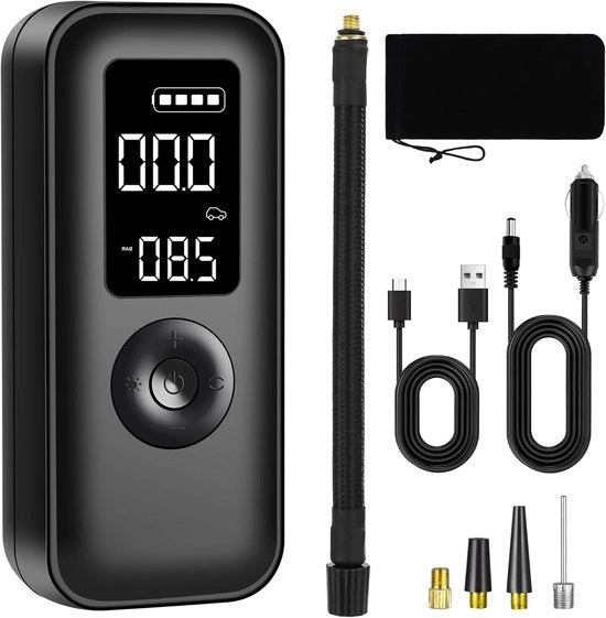 Pompa a vento elettrica - veloce e efficiente - 1 pezzo - nero